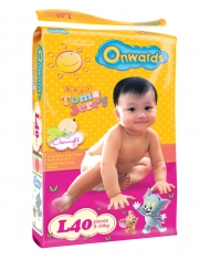 Onwards - Tom & Jerry baby diapers (Jumbo pack) - L40 (for babies 9-14kg)