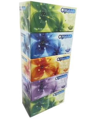 Majulah - Box Tissue<br/> 5 Boxes x 200 Sheets