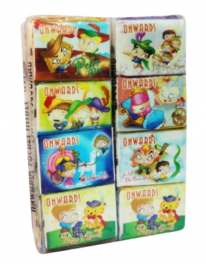 Onwards - Story Packet Tissue<br/> 12 Tubes x 12 Packs x 8 Sheets