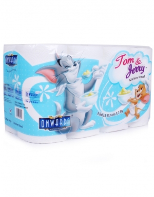 Onwards - Tom & Jerry Kitchen Towel <br/>8 Rolls X 60 Sheets