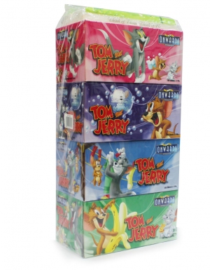 Onwards - Tom & Jerry Box Tissues <br/>4 Boxes x 200 Sheets   1TP